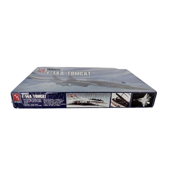 VTG 80s Tomcat AMT ERTL Grumman F-14A 1/72 Scale Model Kit Airplane Italy Sealed - Picture 4 of 6